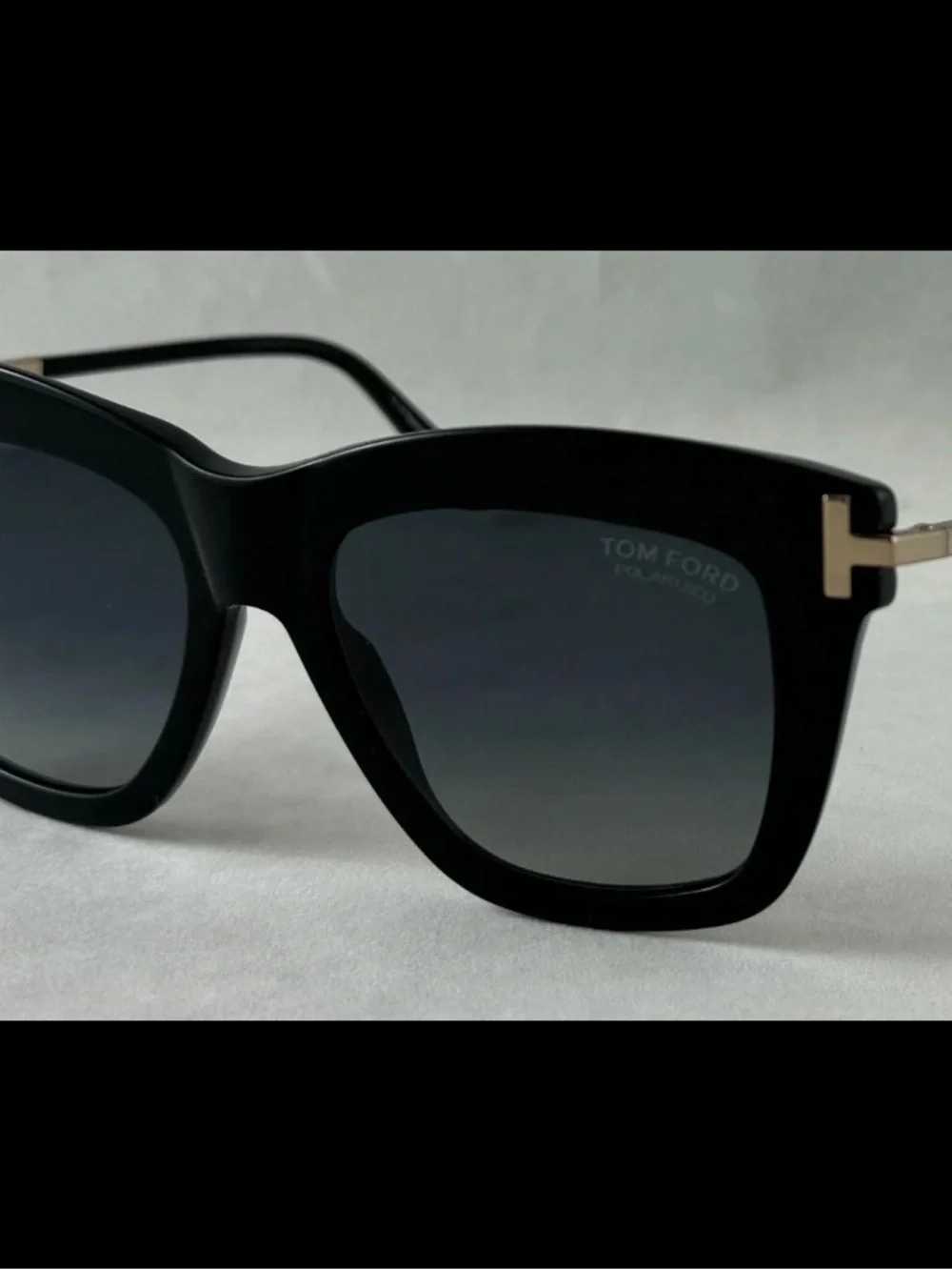 TOM FORD DASHA TF822 TF 822 01D Gold/Black Polarized Sunglasses 52-16-140